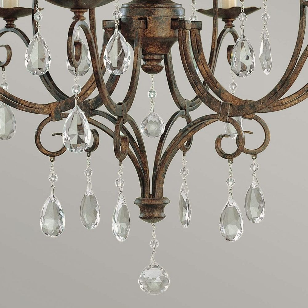 Feiss FE-CHATEAU6 Chateau 6 Light Chandelier Mocha Bronze