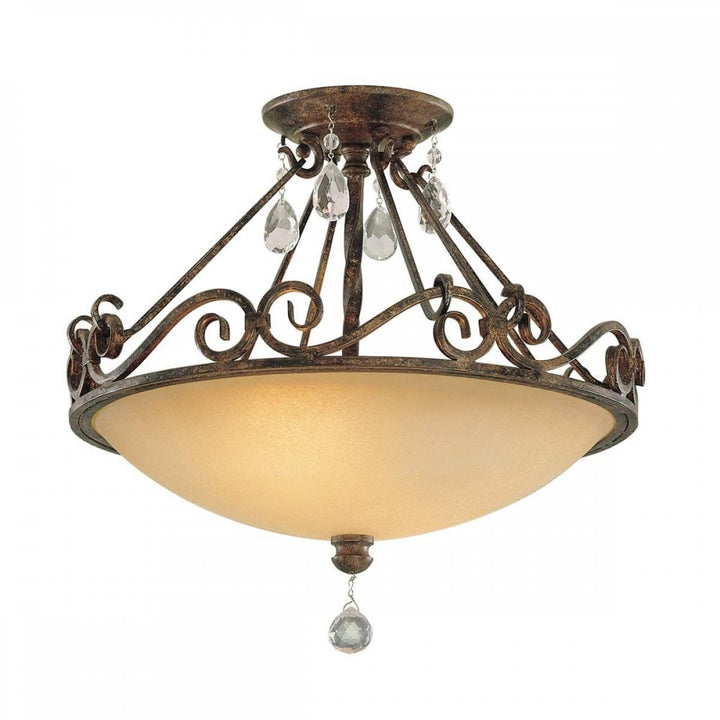 Feiss FE-CHATEAU-SF Chateau 2 Light Semi-Flush Light Mocha Bronze