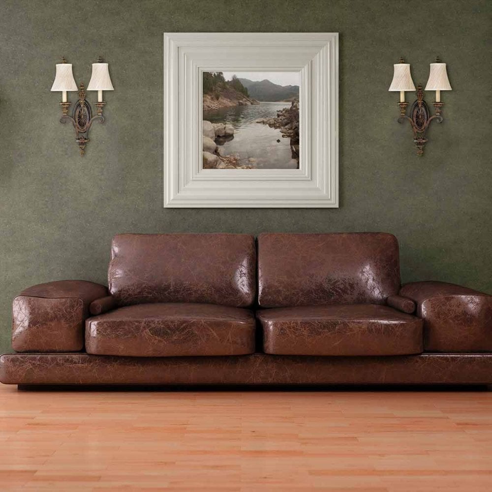 Feiss FE-DRAWING-ROOM2 Drawing Room 2 Light Wall Light Walnut