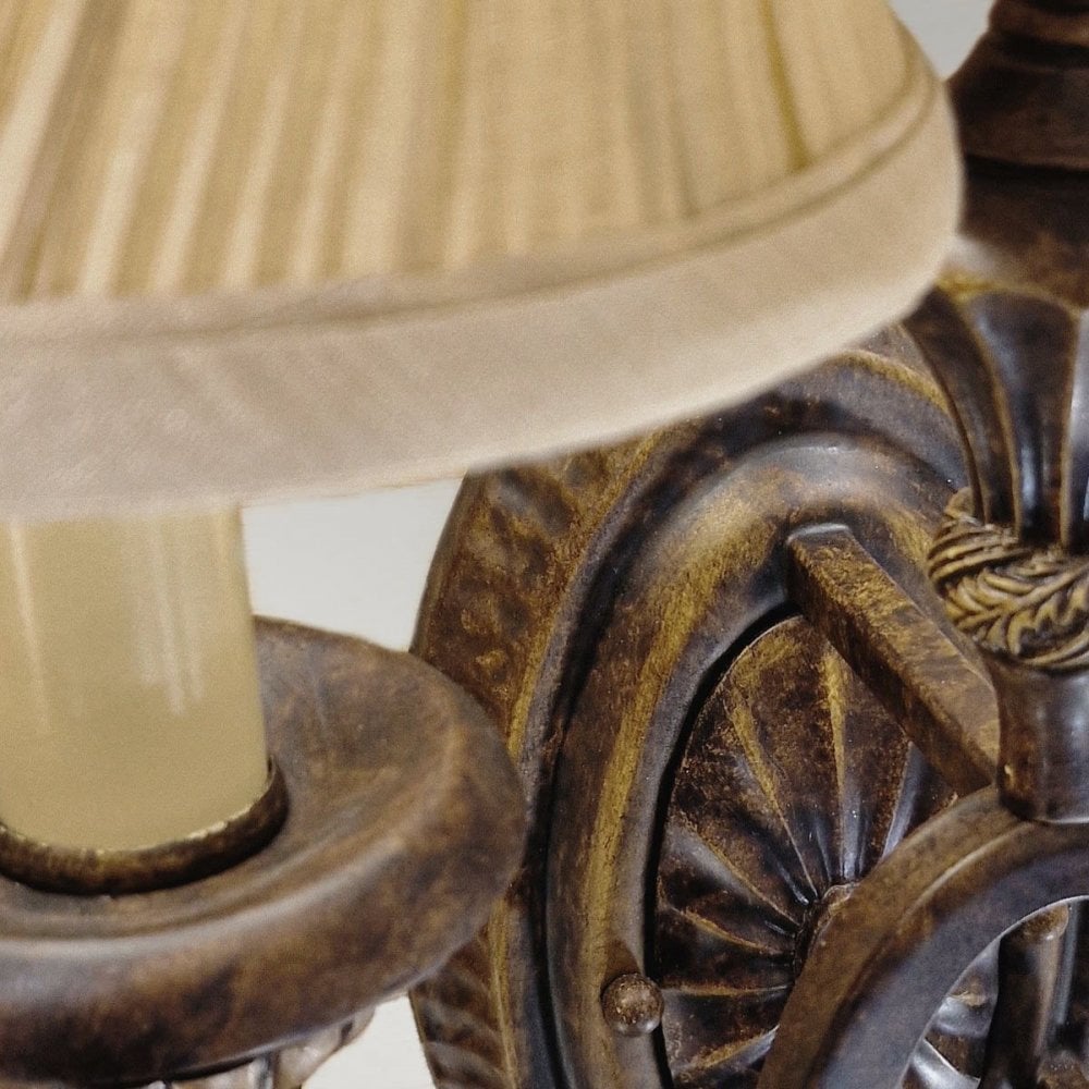 Feiss FE-DRAWING-ROOM2 Drawing Room 2 Light Wall Light Walnut