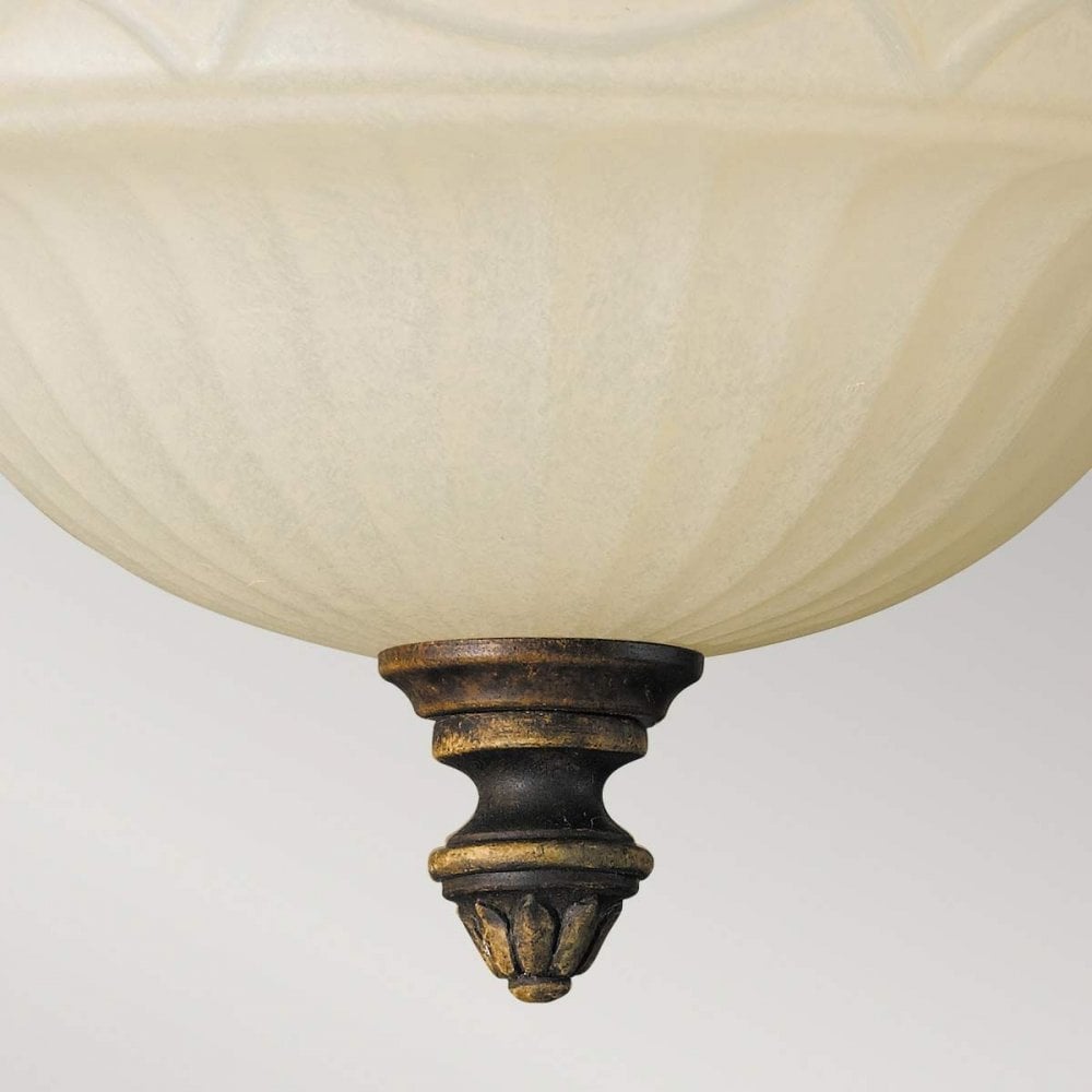 Feiss FE-DRAWING-ROOM-FA Drawing Room 2 Light Flush Walnut