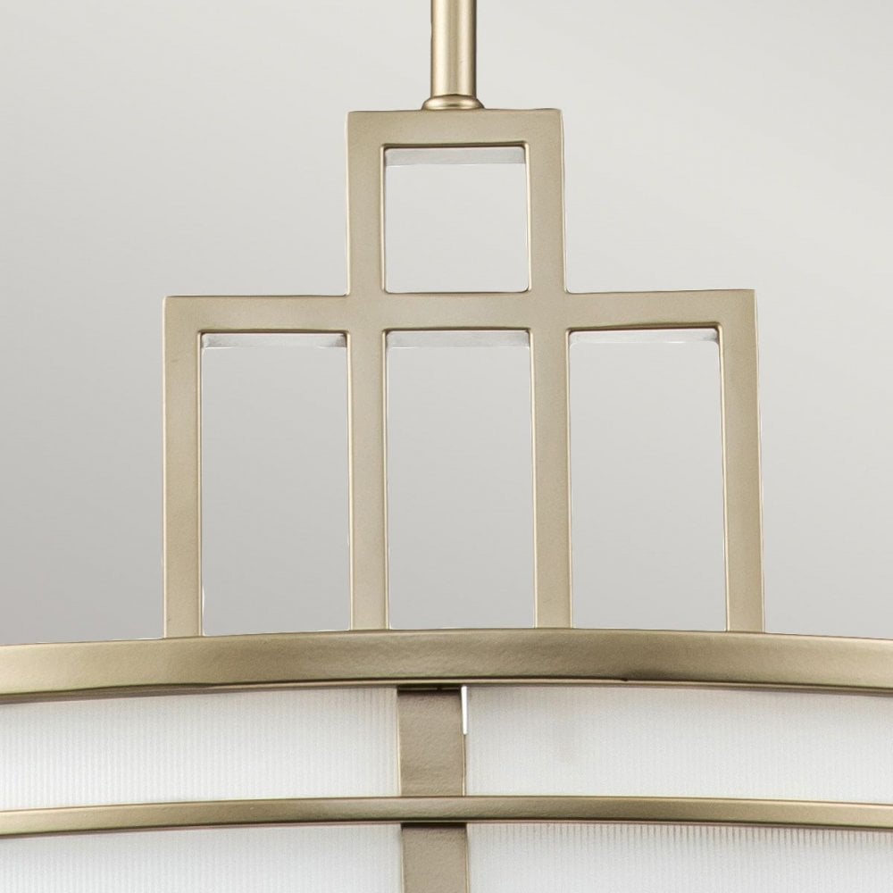 Feiss FE-FUSION-P-L-PNBR Fusion 3lt Large Pendant Painted Natural Brass
