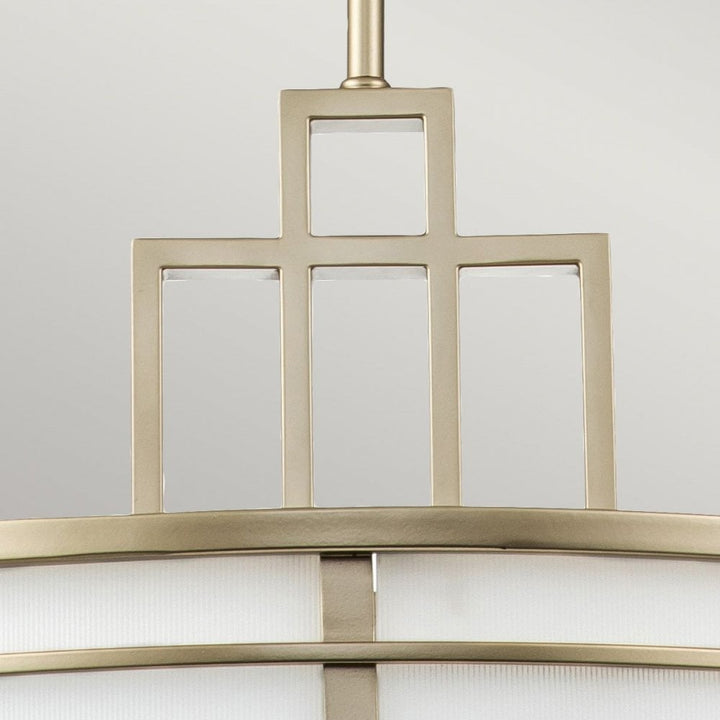Feiss FE-FUSION-P-L-PNBR Fusion 3lt Large Pendant Painted Natural Brass