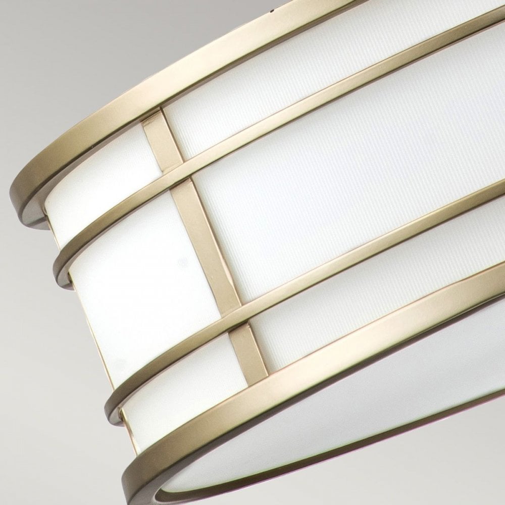 Feiss FE-FUSION-P-L-PNBR Fusion 3lt Large Pendant Painted Natural Brass