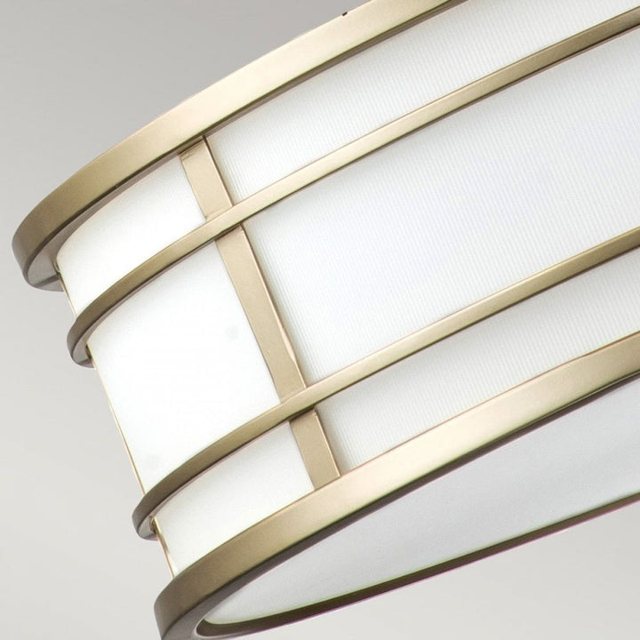 Feiss FE-FUSION-P-L-PNBR Fusion 3lt Large Pendant Painted Natural Brass
