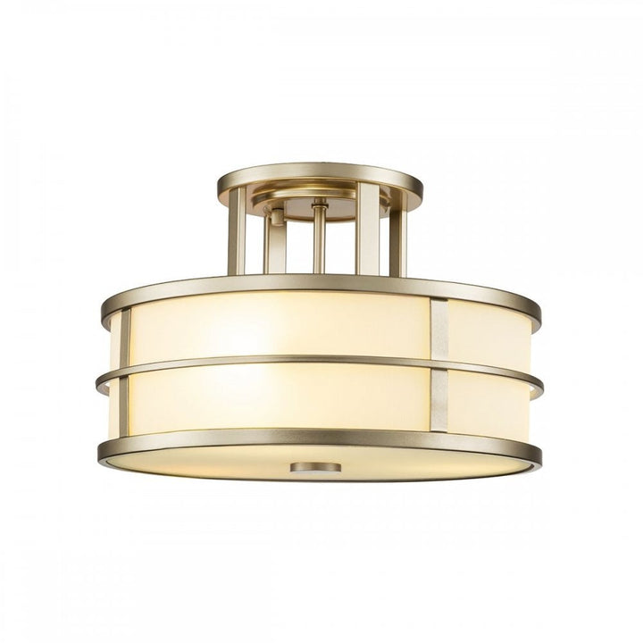 Feiss FE-FUSION-SF-PNBR Fusion 3lt Semi-Flush Painted Natural Brass