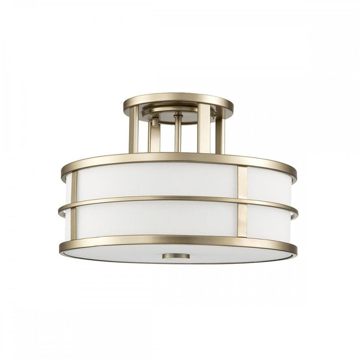 Feiss FE-FUSION-SF-PNBR Fusion 3lt Semi-Flush Painted Natural Brass