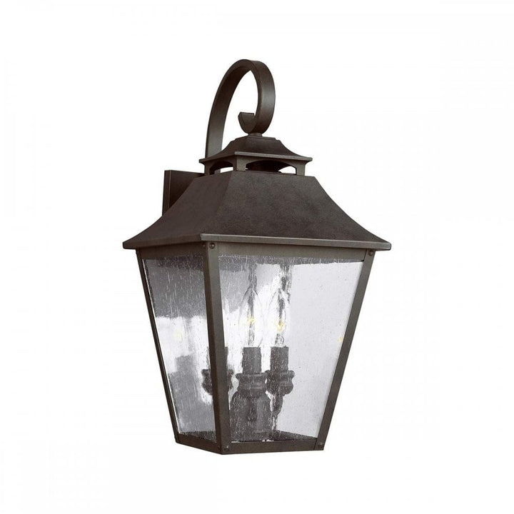 Feiss FE-GALENA2-L-SBL Galena 3 Light Large Wall Lantern Sable