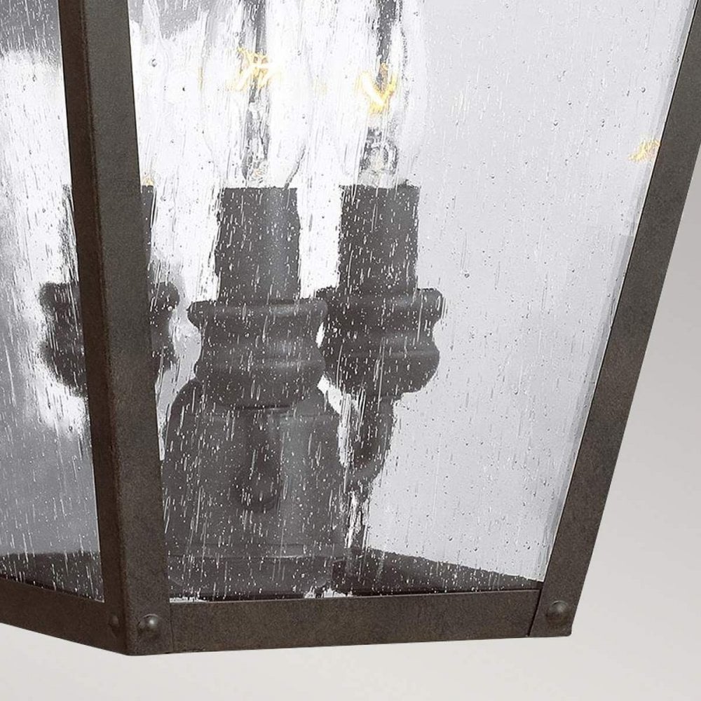 Feiss FE-GALENA2-L-SBL Galena 3 Light Large Wall Lantern Sable