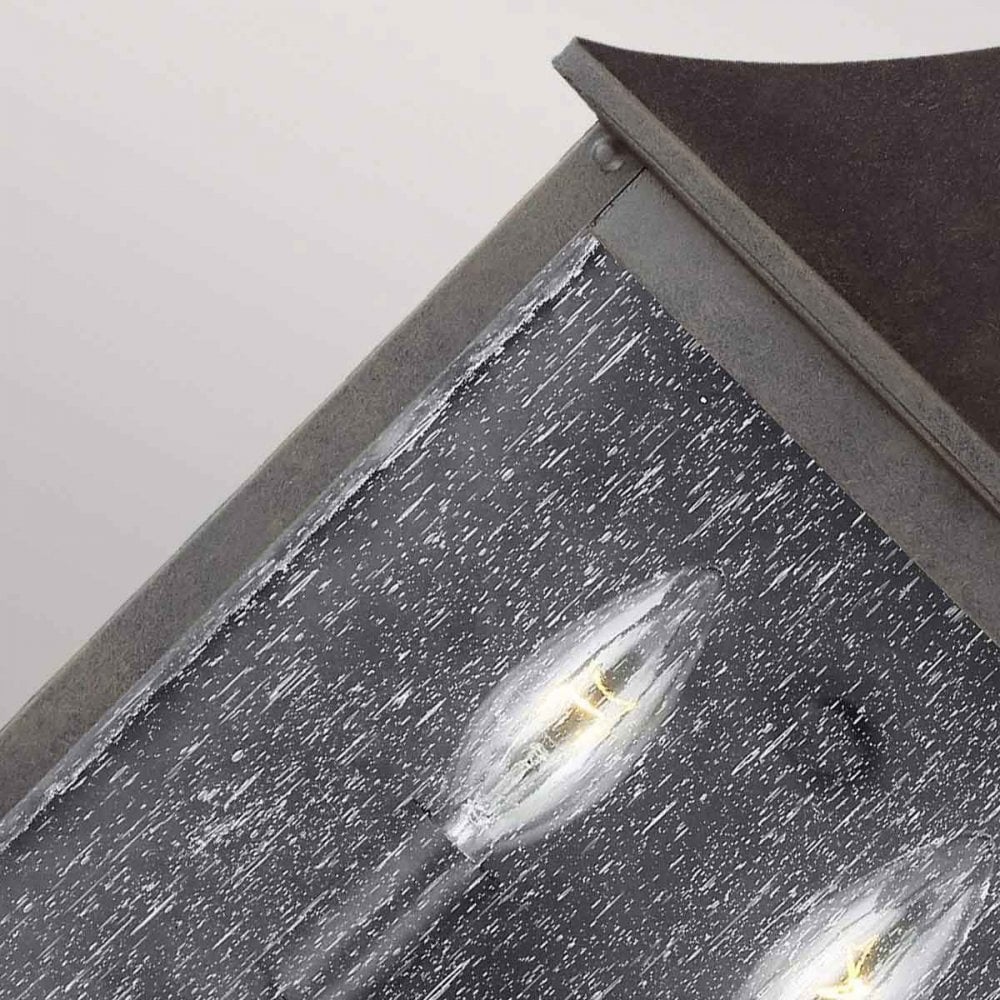 Feiss FE-GALENA7-SBL Galena 2 Light Half Lantern Sable