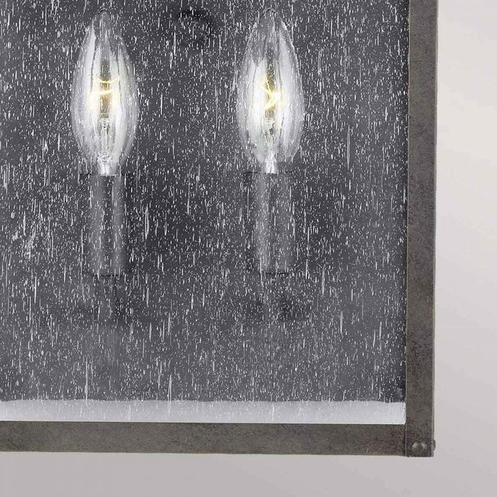 Feiss FE-GALENA7-SBL Galena 2 Light Half Lantern Sable