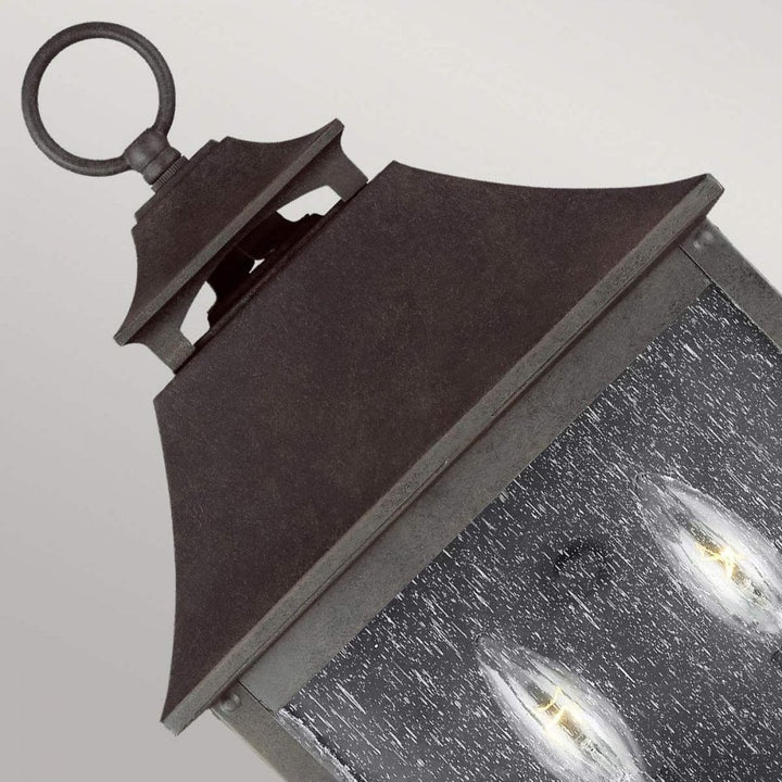 Feiss FE-GALENA7-SBL Galena 2 Light Half Lantern Sable
