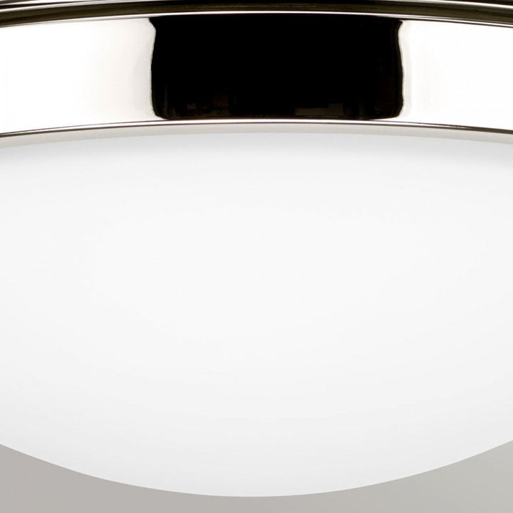 Feiss FE-GRAVITY-F-PN Gravity 2 Light Flush Light Polished Nickel
