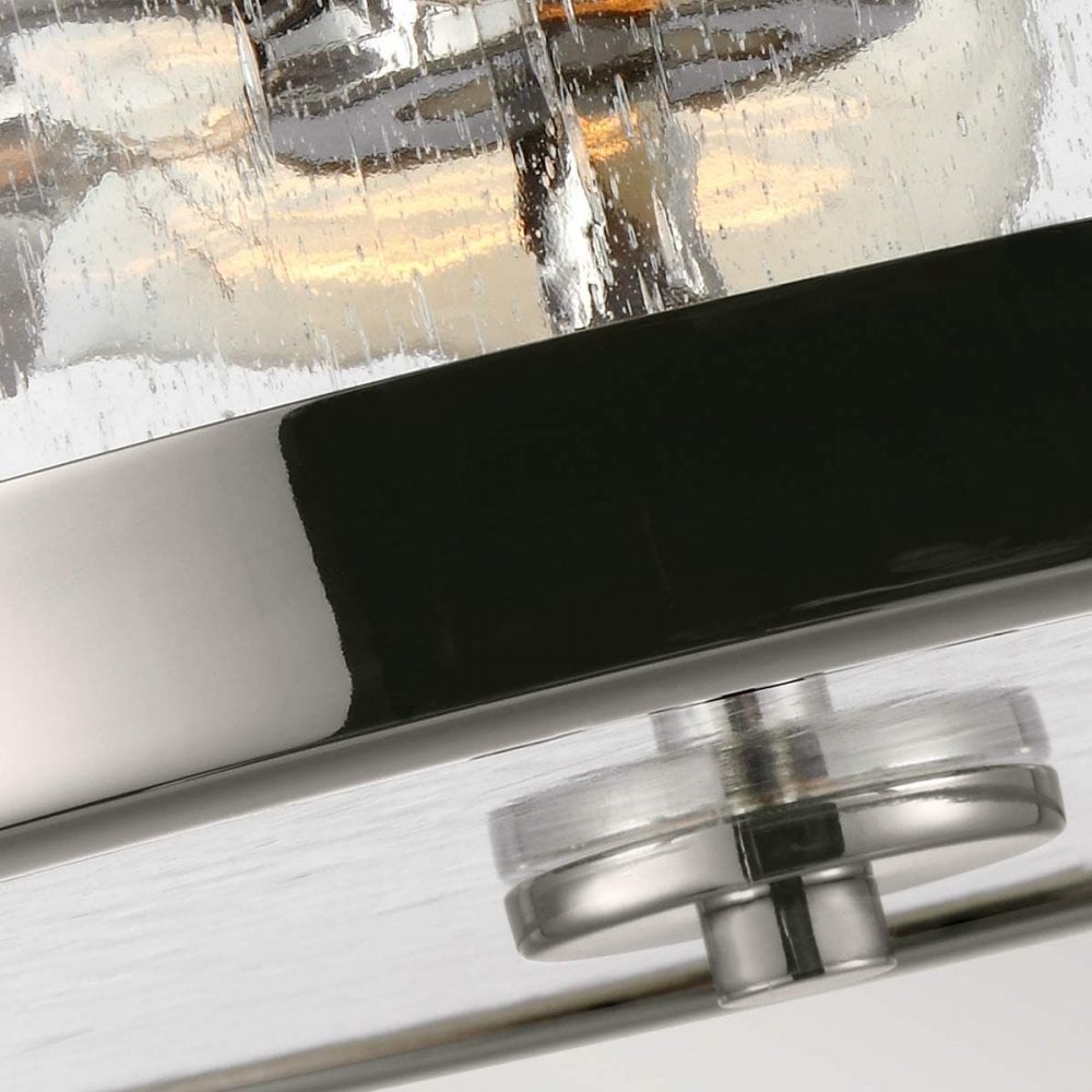 Feiss FE-HARROW-SF Harrow 2 Light Semi-Flush Polished Nickel