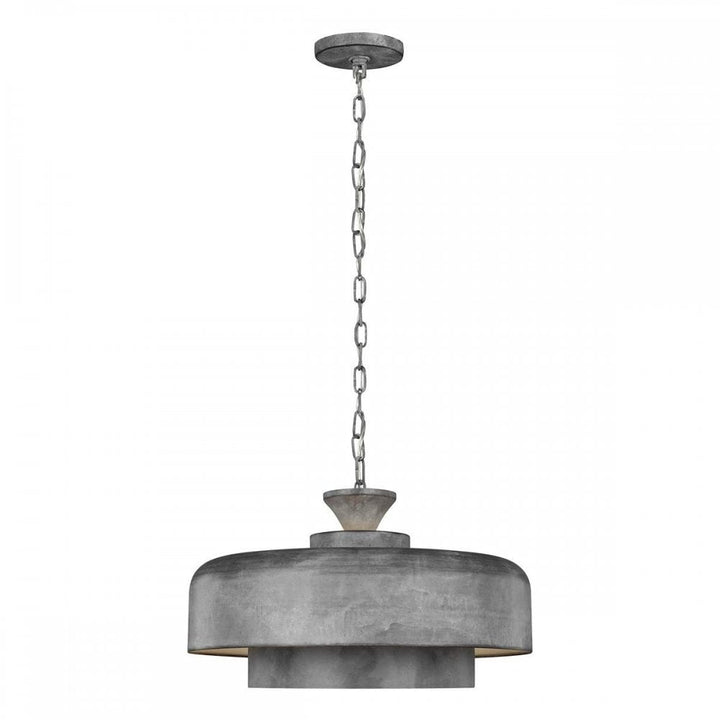 Feiss FE-HAYMARKET-P Haymarket 1 Light Pendant Weathered Galvanized