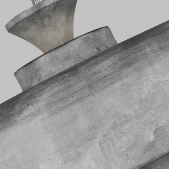 Feiss FE-HAYMARKET-P Haymarket 1 Light Pendant Weathered Galvanized