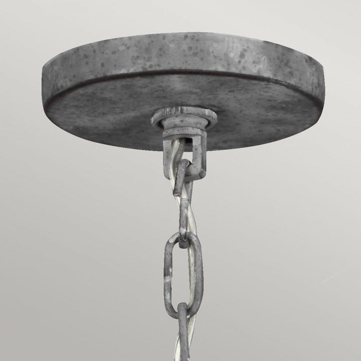 Feiss FE-HAYMARKET-P Haymarket 1 Light Pendant Weathered Galvanized