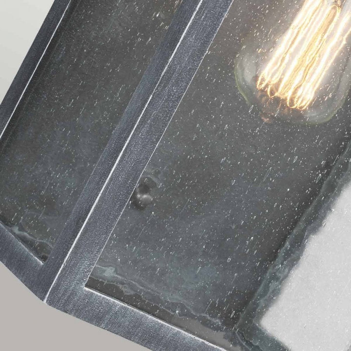 Feiss FE-HODGES-L Hodges Large Wall Lantern Ash Black