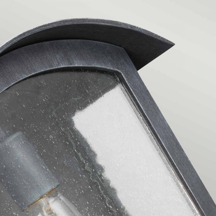 Feiss FE-HODGES-L Hodges Large Wall Lantern Ash Black