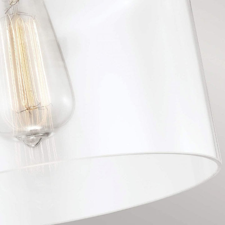 Feiss FE-HOUNSLOW-F-PN Hounslow 1 Light Flush Light Polished Nickel