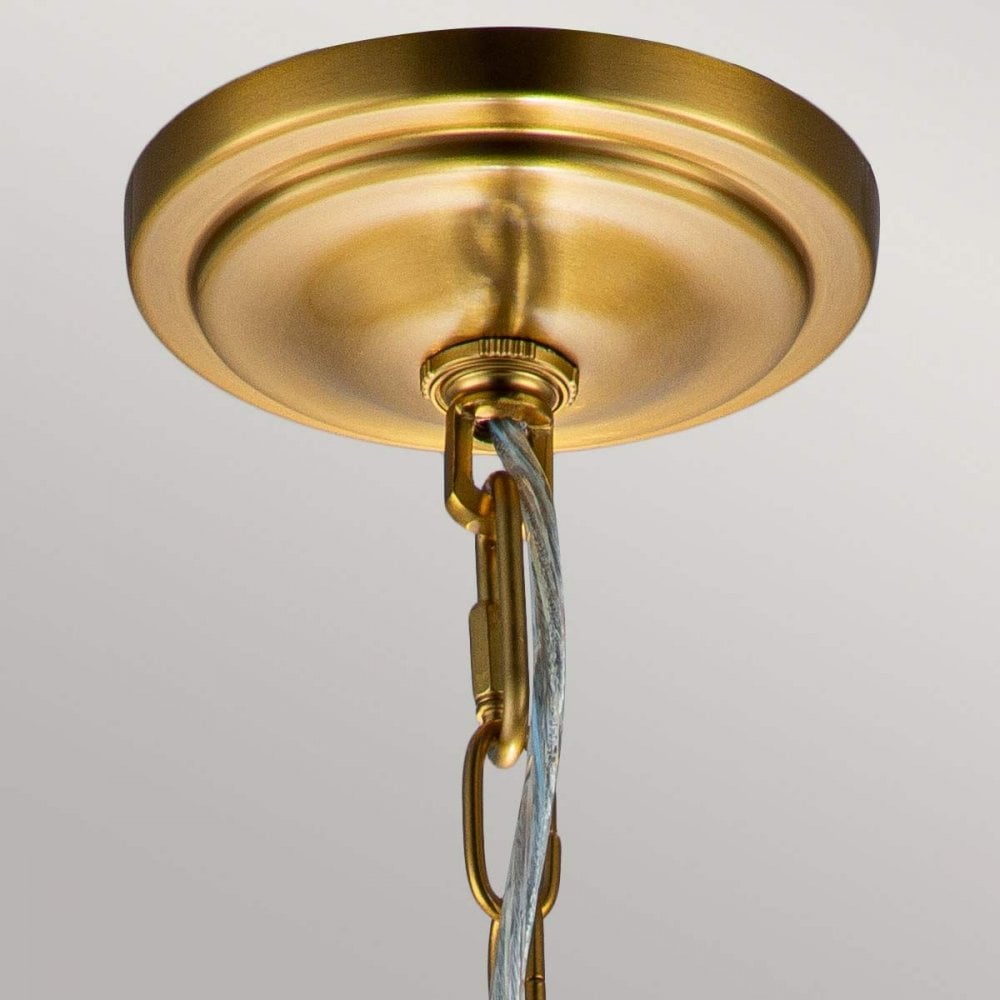 Feiss FE-HOUNSLOW-P-BB Hounslow 1 Light Mini Pendant Burnished Brass