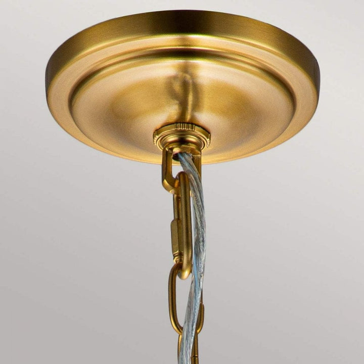 Feiss FE-HOUNSLOW-P-BB Hounslow 1 Light Mini Pendant Burnished Brass