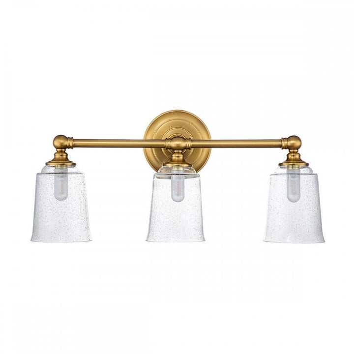 Feiss FE-HUGOLAKE3BATH-BB Huguenot Lake 3 Light Wall Light Burnished Brass