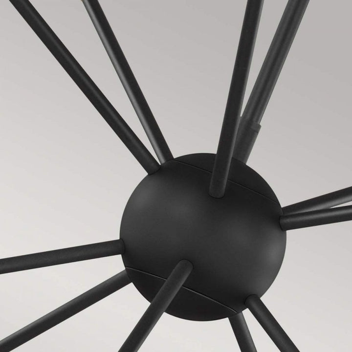 Feiss FE-JAX10-MB Jax 10 Light Chandelier Midnight Black