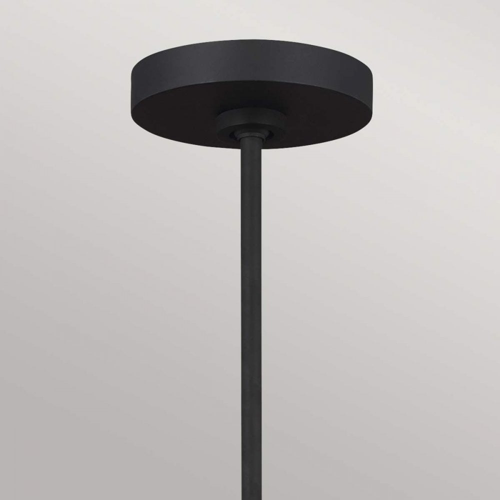 Feiss FE-JOAN5-MB Joan 5 Light Chandelier Midnight Black / Burnished Brass