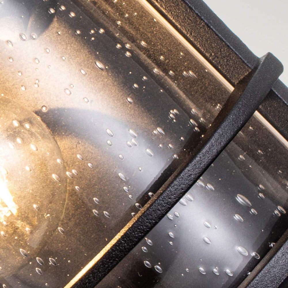 Feiss FE-LIGHTHOUSE-7-BLK Lighthouse 1 Light Half Lantern Textured Black