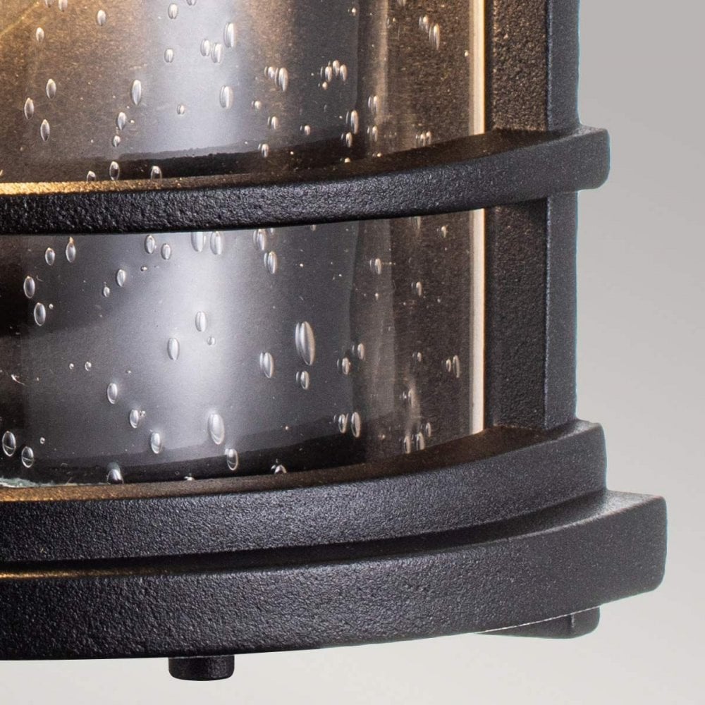 Feiss FE-LIGHTHOUSE-7-BLK Lighthouse 1 Light Half Lantern Textured Black