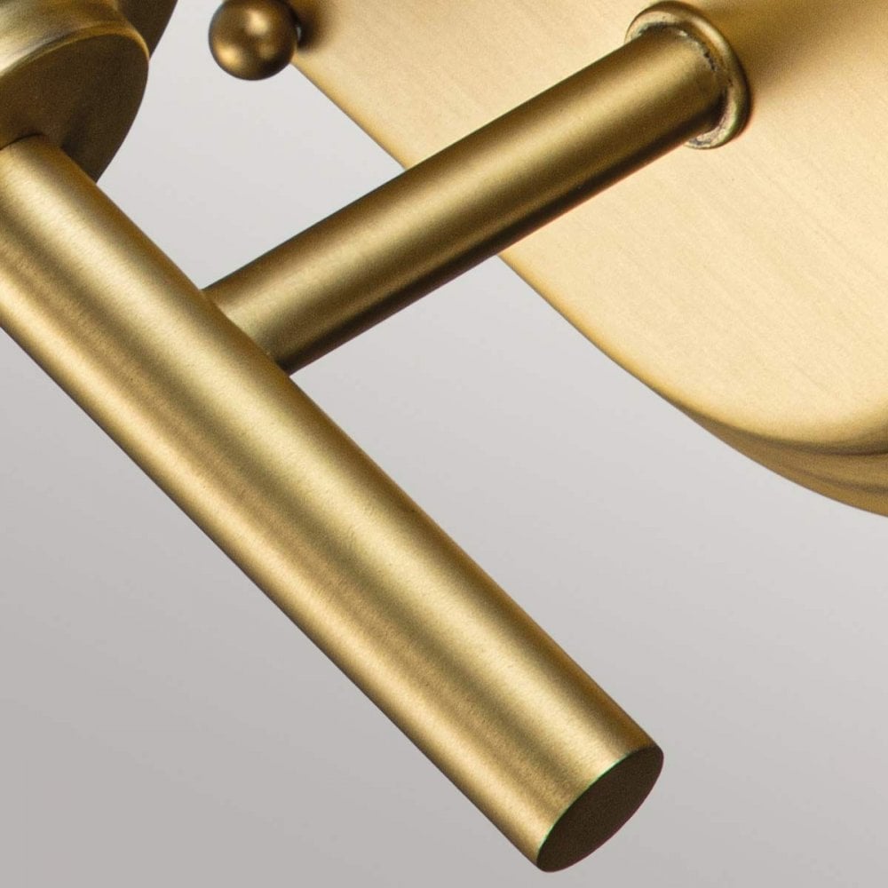 Feiss FE-MALIBU1-BATH-BB Malibu 1 Light Wall Light Brushed Brass