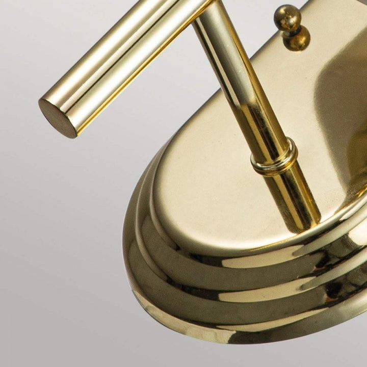 Feiss FE-MALIBU1-BATH-PB Malibu 1 Light Wall Light Polished Brass