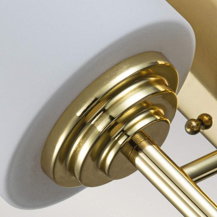 Feiss FE-MALIBU1-BATH-PB Malibu 1 Light Wall Light Polished Brass