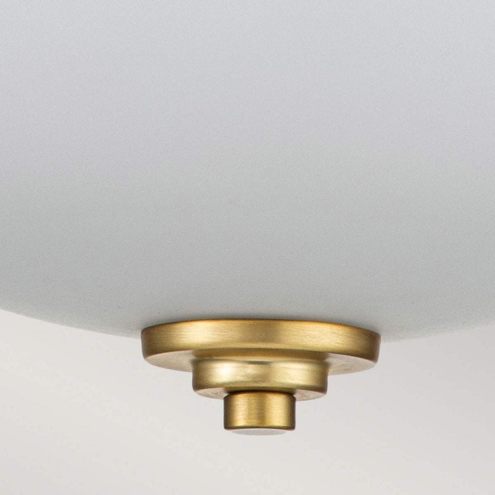 Feiss FE-MALIBU-F-BATH-BB Malibu 2 Light Flush Brushed Brass