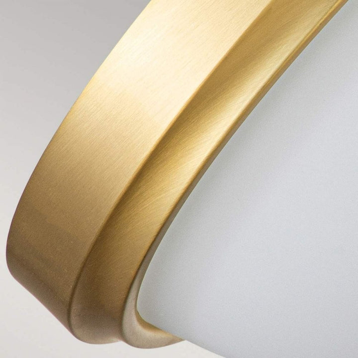 Feiss FE-MALIBU-F-BATH-BB Malibu 2 Light Flush Brushed Brass