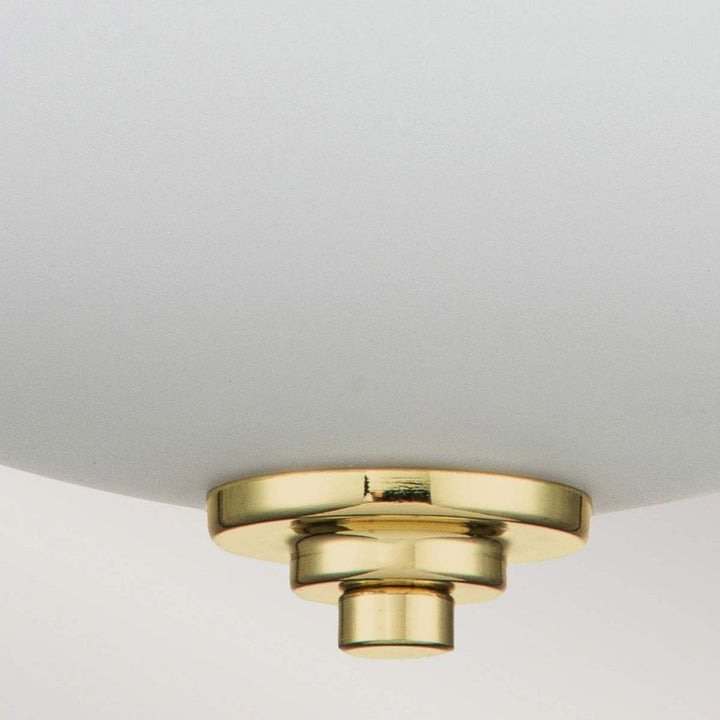 Feiss FE-MALIBU-F-BATH-PB Malibu 2 Light Flush Polished Brass