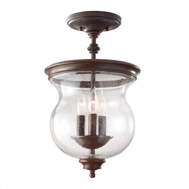 Feiss FE-PICKERING-LANE-SF Pickering Lane 3 Light Semi-Flush Heritage Bronze