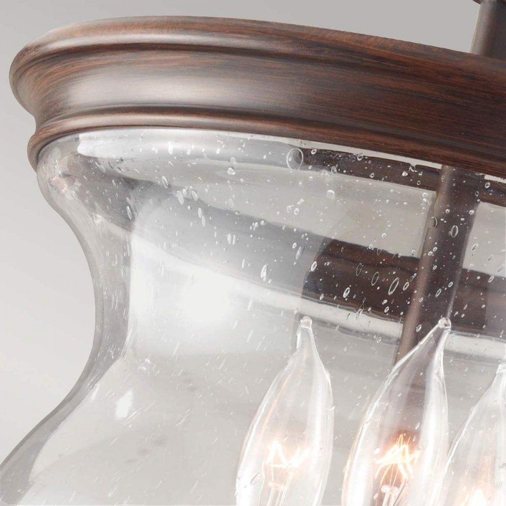 Feiss FE-PICKERING-LANE-SF Pickering Lane 3 Light Semi-Flush Heritage Bronze