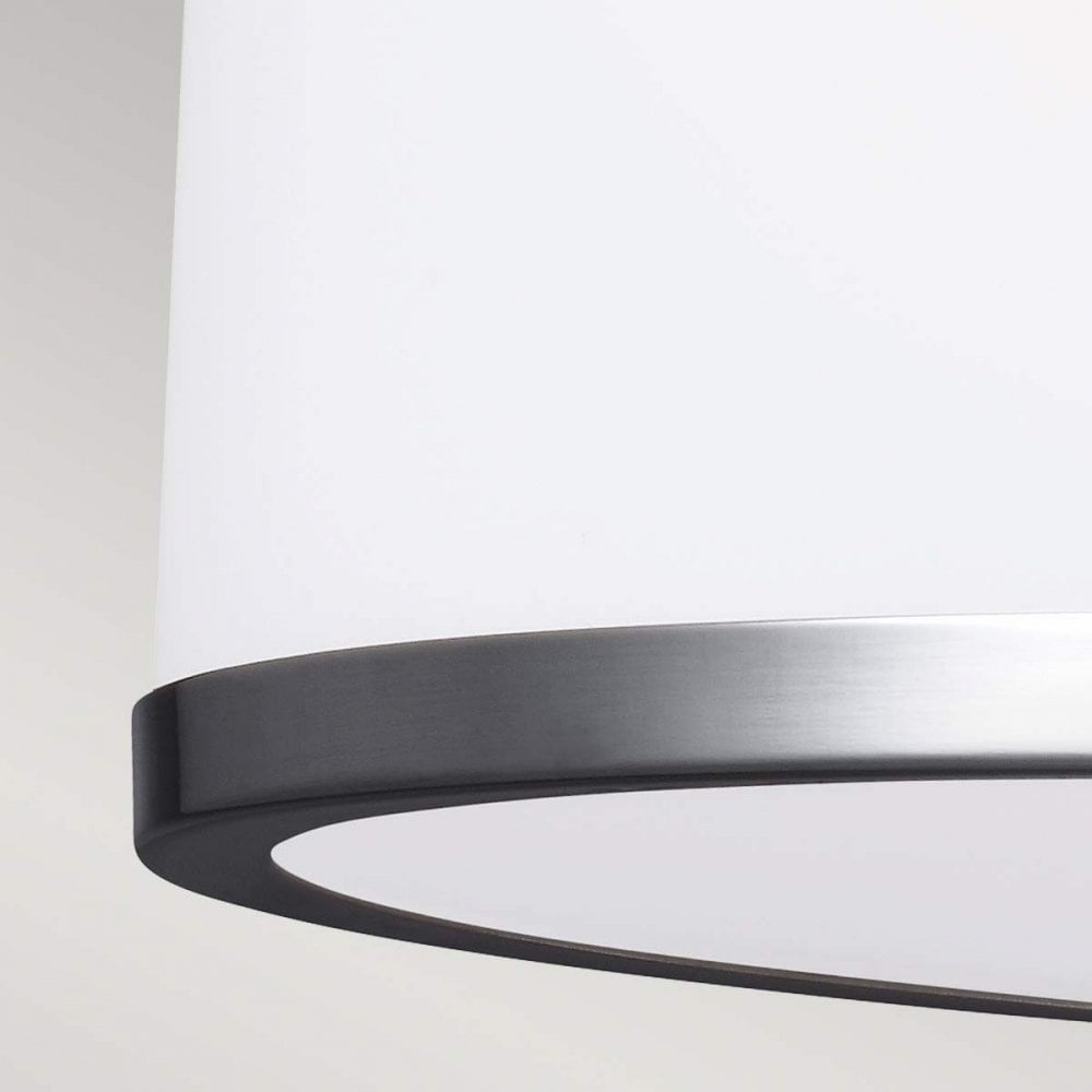 Feiss FE-PROSPECT-PARK-SF Prospect Park 2 Light Semi-Flush Satin Nickel with Chrome
