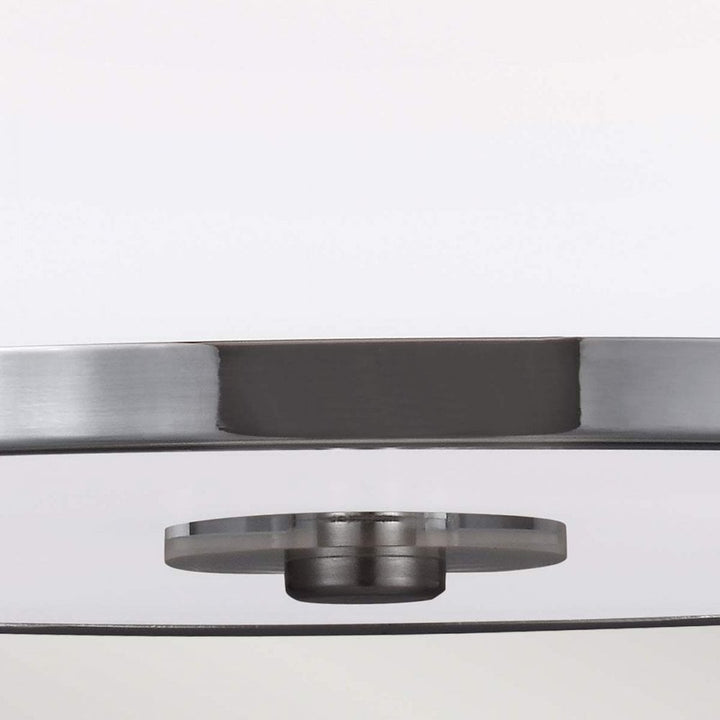Feiss FE-PROSPECT-PARK-SF Prospect Park 2 Light Semi-Flush Satin Nickel with Chrome