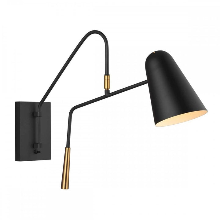 Feiss FE-SIMON1 Simon 1 Light Wall Light Midnight Black