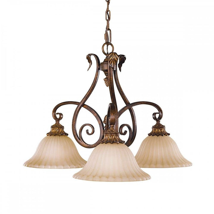 Feiss FE-SONOMAVALLEY3 Sonoma Valley 3 Light Chandelier Aged Tortoise Shell
