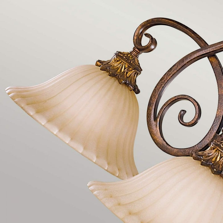 Feiss FE-SONOMAVALLEY3 Sonoma Valley 3 Light Chandelier Aged Tortoise Shell