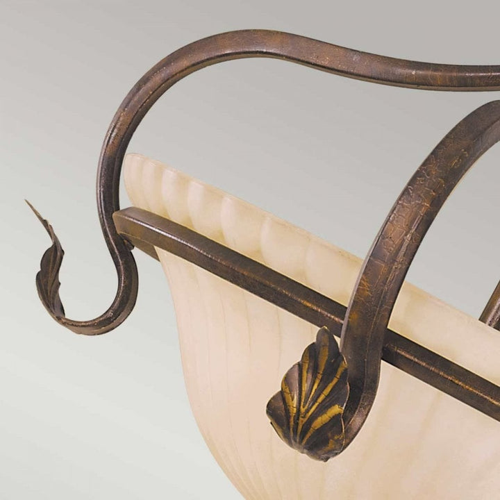 Feiss FE-SONOMAVALLEY-SF Sonoma Valley 3 Light Semi-Flush Aged Tortoise Shell