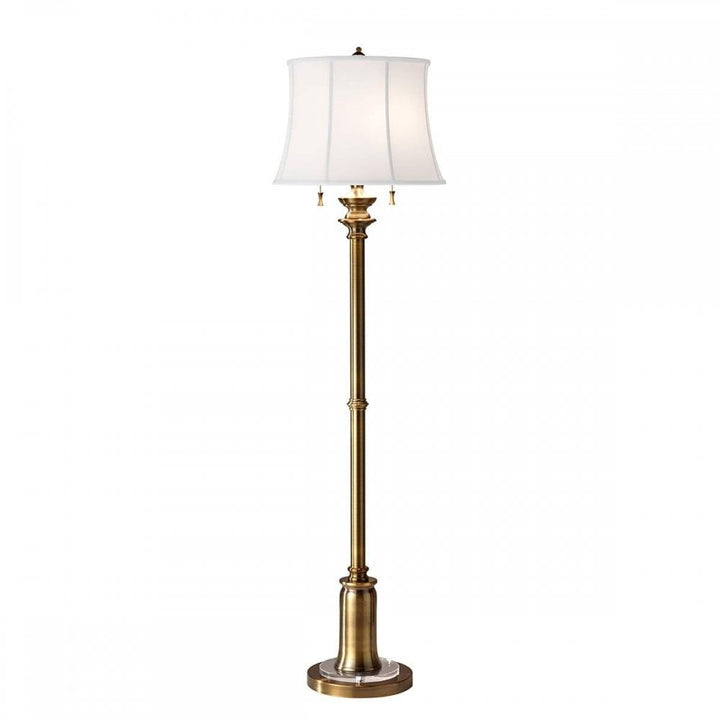 Feiss FE-STATEROOM-FL-BB Stateroom 2 Light Floor Lamp - Bali Brass