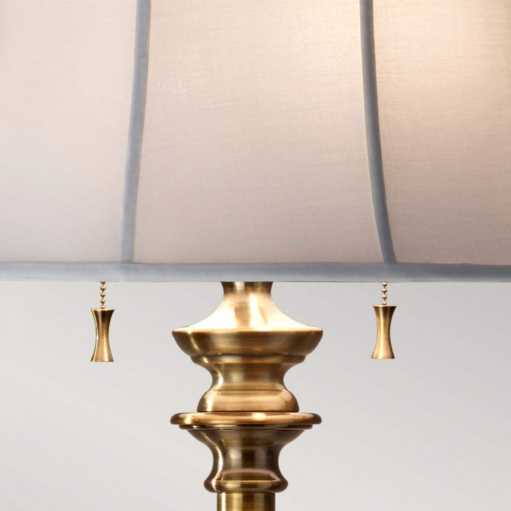 Feiss FE-STATEROOM-FL-BB Stateroom 2 Light Floor Lamp - Bali Brass