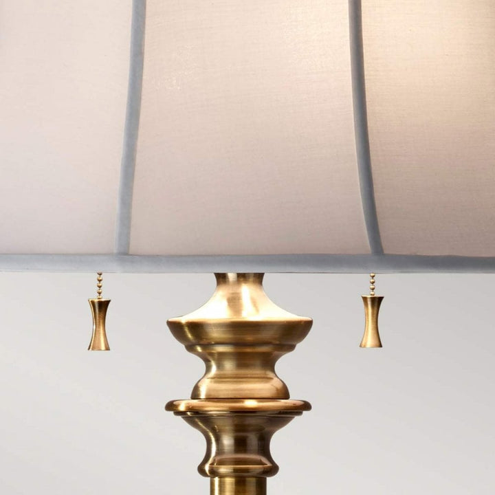 Feiss FE-STATEROOM-FL-BB Stateroom 2 Light Floor Lamp - Bali Brass