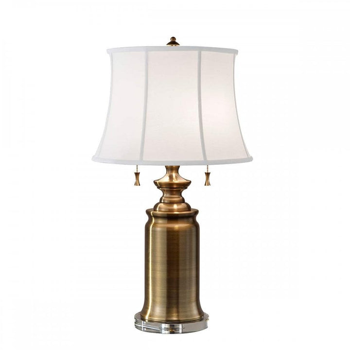 Feiss FE-STATEROOM-TL-BB Stateroom 2 Light Table Lamp - Bali Brass