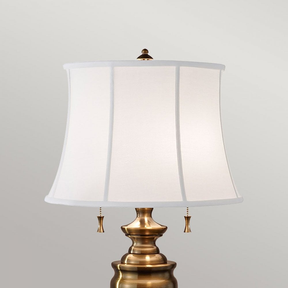 Feiss FE-STATEROOM-TL-BB Stateroom 2 Light Table Lamp - Bali Brass